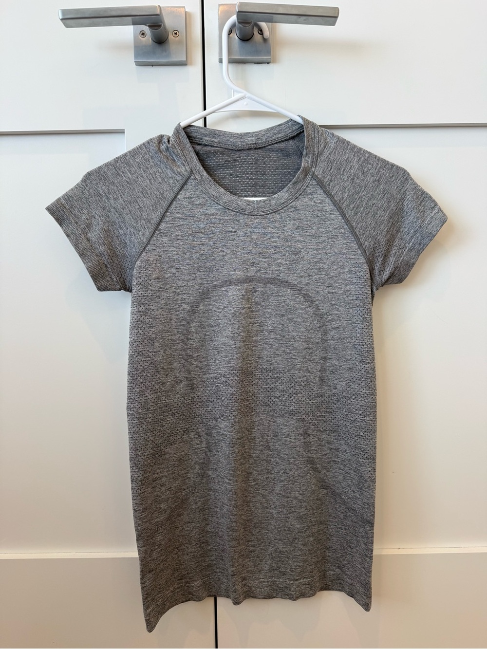 lululemon athletica Heather Gray Short-Sleeve Athletic Dress